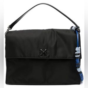 Off White Soft Jitney Messenger Bag